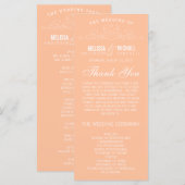 VINTAGE-ELEGANZ | HOCHZEITSPROGRAMM PROGRAMM (Vorne/Hinten)