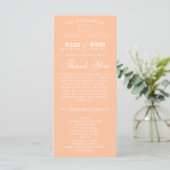 VINTAGE-ELEGANZ | HOCHZEITSPROGRAMM PROGRAMM (Stehend Vorderseite)