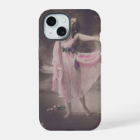 Vintage-Eleganz im rosa Blumenkleid