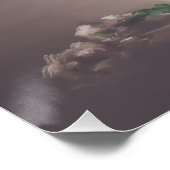 Vintage Eleganz in rosa, florales Kleid Poster (Ecke)