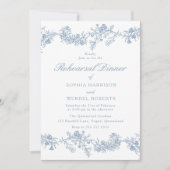 Vintage Eleganz: Klassisches Probe-Abendessen mit Einladung (Vorderseite)