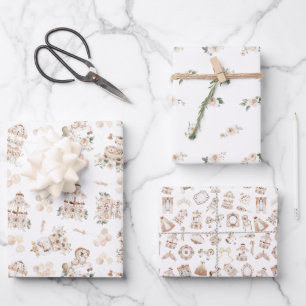 Vintage Eleganz Kleine Prinzessin Baby Shower Geschenkpapier Set