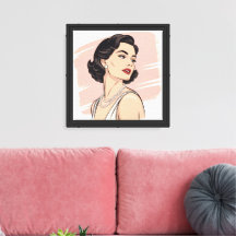 Vintage-Eleganz Pin-Up-Frau