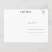 VINTAGE ELEGANZ | SAVE THE DATE POSTCARD ANKÜNDIGUNGSPOSTKARTE (Rückseite)