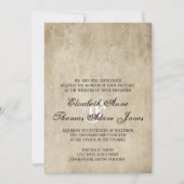 Vintage Eleganz Schlichte Hochzeitseinladung Einladung (Vorderseite)