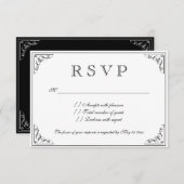 Vintage Eleganz UAWG Hochzeitkarten RSVP Karte (Vorne/Hinten)