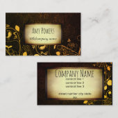 Vintage Eleganz und individuelle Visitenkarte (Vorne/Hinten)