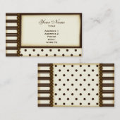 Vintage Eleganz Visitenkarte (Vorne/Hinten)