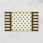 Vintage Eleganz Visitenkarte (Rückseite)