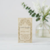 Vintage Eleganz Visitenkarte (Stehend Vorderseite)