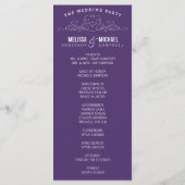 VINTAGE ELEGANZ | WEDDING-PROGRAMM PROGRAMM (Rückseite)