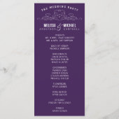 VINTAGE ELEGANZ | WEDDING-PROGRAMM PROGRAMM (Rückseite)