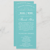 VINTAGE ELEGANZ | WEDDING-PROGRAMM PROGRAMM (Vorne/Hinten)