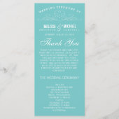 VINTAGE ELEGANZ | WEDDING-PROGRAMM PROGRAMM (Vorderseite)