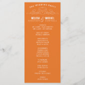 VINTAGE ELEGANZ | WEDDING-PROGRAMM PROGRAMM (Rückseite)