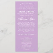 VINTAGE ELEGANZ | WEDDING-PROGRAMM PROGRAMM (Vorderseite)