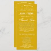 VINTAGE ELEGANZ | WEDDING-PROGRAMM PROGRAMM (Vorne/Hinten)