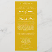 VINTAGE ELEGANZ | WEDDING-PROGRAMM PROGRAMM (Vorderseite)