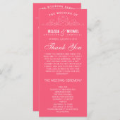 VINTAGE ELEGANZ | WEDDING-PROGRAMM PROGRAMM (Vorne/Hinten)