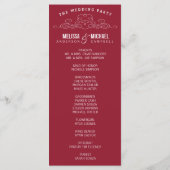 VINTAGE ELEGANZ | WEDDING-PROGRAMM PROGRAMM (Rückseite)