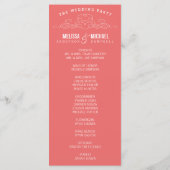 VINTAGE ELEGANZ | WEDDING-PROGRAMM PROGRAMM (Rückseite)