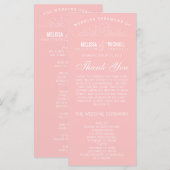 VINTAGE ELEGANZ | WEDDING-PROGRAMM PROGRAMM (Vorne/Hinten)