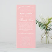 VINTAGE ELEGANZ | WEDDING-PROGRAMM PROGRAMM (Stehend Vorderseite)