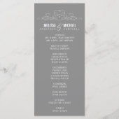 VINTAGE ELEGANZ | WEDDING-PROGRAMM PROGRAMM (Rückseite)