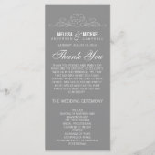 VINTAGE ELEGANZ | WEDDING-PROGRAMM PROGRAMM (Vorderseite)