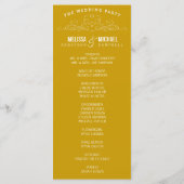 VINTAGE ELEGANZ | WEDDING-PROGRAMM PROGRAMM (Rückseite)
