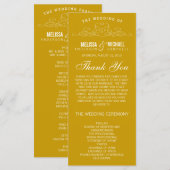 VINTAGE ELEGANZ | WEDDING-PROGRAMM PROGRAMM (Vorne/Hinten)