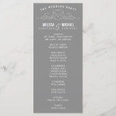 VINTAGE ELEGANZ | WEDDING-PROGRAMM PROGRAMM (Rückseite)