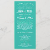 VINTAGE ELEGANZ | WEDDING-PROGRAMM PROGRAMM (Vorderseite)