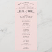 VINTAGE ELEGANZ | WEDDING-PROGRAMM PROGRAMM (Rückseite)