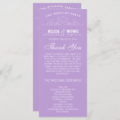 VINTAGE ELEGANZ | WEDDING-PROGRAMM PROGRAMM (Vorne/Hinten)