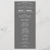 VINTAGE ELEGANZ | WEDDING-PROGRAMM PROGRAMM (Rückseite)