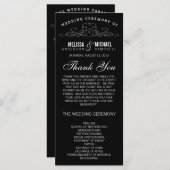 VINTAGE ELEGANZ | WEDDING-PROGRAMM PROGRAMM (Vorne/Hinten)