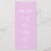 VINTAGE ELEGANZ | WEDDING-PROGRAMM PROGRAMM (Rückseite)