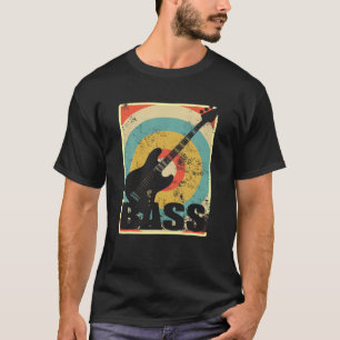 Vintage elektrische Bassgitarre T Shirt Gitarrenge