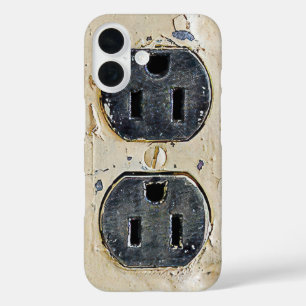 Vintage elektrische Steckdose iPhone 16 Hülle