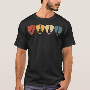 Vintage-Elektrobassgitarrenplektrum T-Shirt