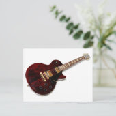 Vintage Elektrogitarre Postkarte (Stehend Vorderseite)