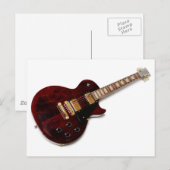 Vintage Elektrogitarre Postkarte (Vorne/Hinten)