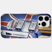 Vintage Elektrogitarre | Union Jack Case-Mate iPhone Hülle (Rückseite (Horizontal))