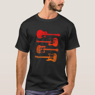 Vintage-Elektrogitarren Distressed Männer Frauen T-Shirt