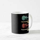 Vintage Elektrogitarren Kaffeetasse (VorderseiteRechts)
