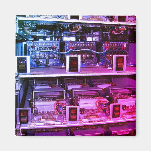 Vintage Elektronik Magnet (Vorne)