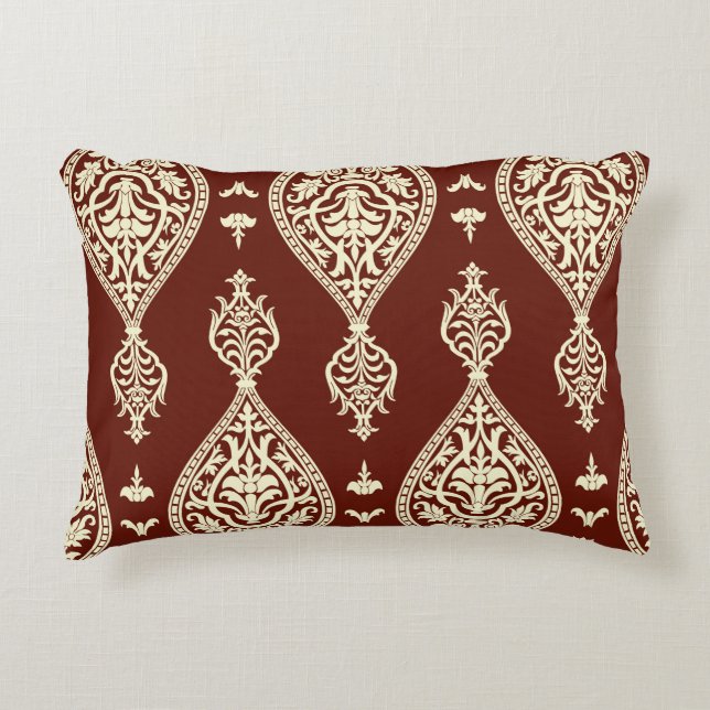 Vintage Elemente auf dunklem Hintergrund Dekokissen (Vorderseite)