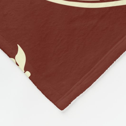 Vintage Elemente auf dunklem Hintergrund Fleecedecke (Ecke)