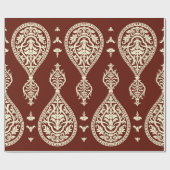 Vintage Elemente auf dunklem Hintergrund Geschenkpapier (Flach)